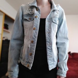 Fashion Nova Distressed Denim Jacket